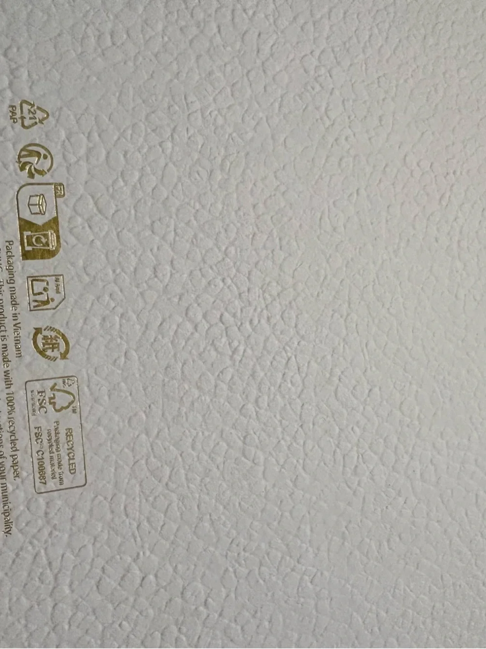 Dior White gift Box with Gold Logo
